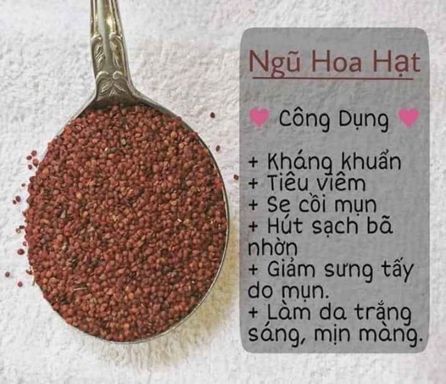 Hạt ngũ hoa handmade_100g ( hạt đình lịch)