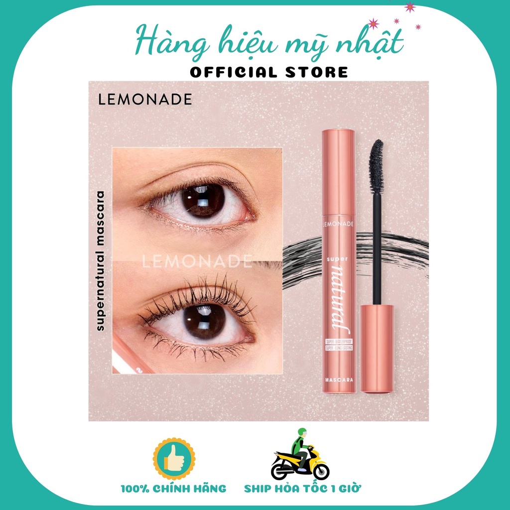 Chuốt mi Mắt Lemonade SuperNatural Mascara 7.5g Bền Màu Không Lem