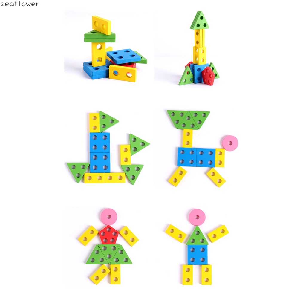 Đồ Chơi Lắp Ráp Hình Học Cải Thiện Nhận Thức Phù Hợp Với Tuổi 3 + Trẻ Em