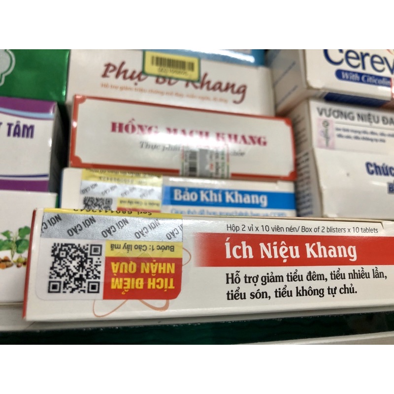 &lt;TÍCH ĐIỂM TẶNG QUÀ&gt; ÍCH NIỆU KHANG - HỖ TRỢ GIẢM TIỂU ĐÊM, TIỂU SÓN, TIỂU NHIỀU LẦN, TIỂU KHÔNG TỰ CHỦ, THẬN YẾU