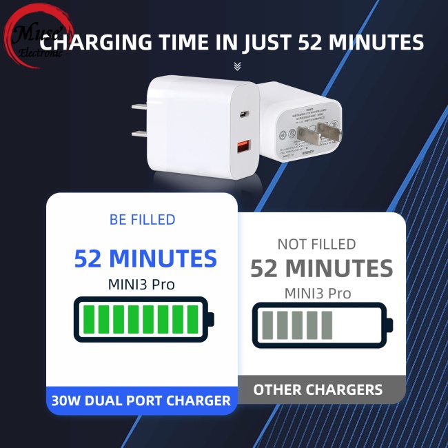 Đầu Sạc Nhanh Qc3.0 Usb Pd Kép 30w Cho Dji Mini 2 / 3pro