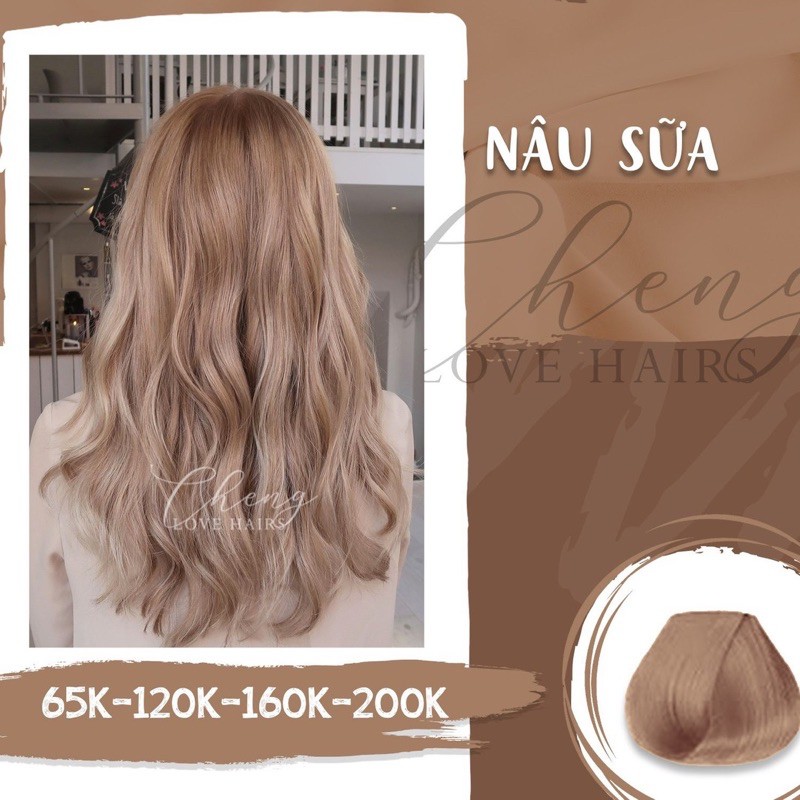 THUỐC NHUỘM TÓC NÂU SỮA - lên từ nền tóc nâu | BigBuy360 - bigbuy360.vn