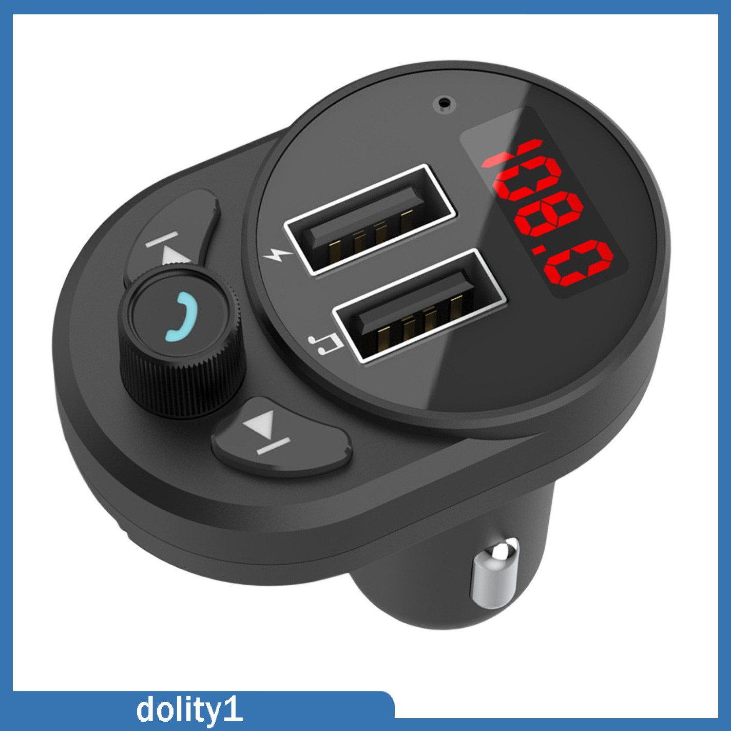 1 Máy Nghe Nhạc Mp3 Bluetooth Không Dây Có Màn Hình Lcd Sạc Usb Cho Xe Hơi