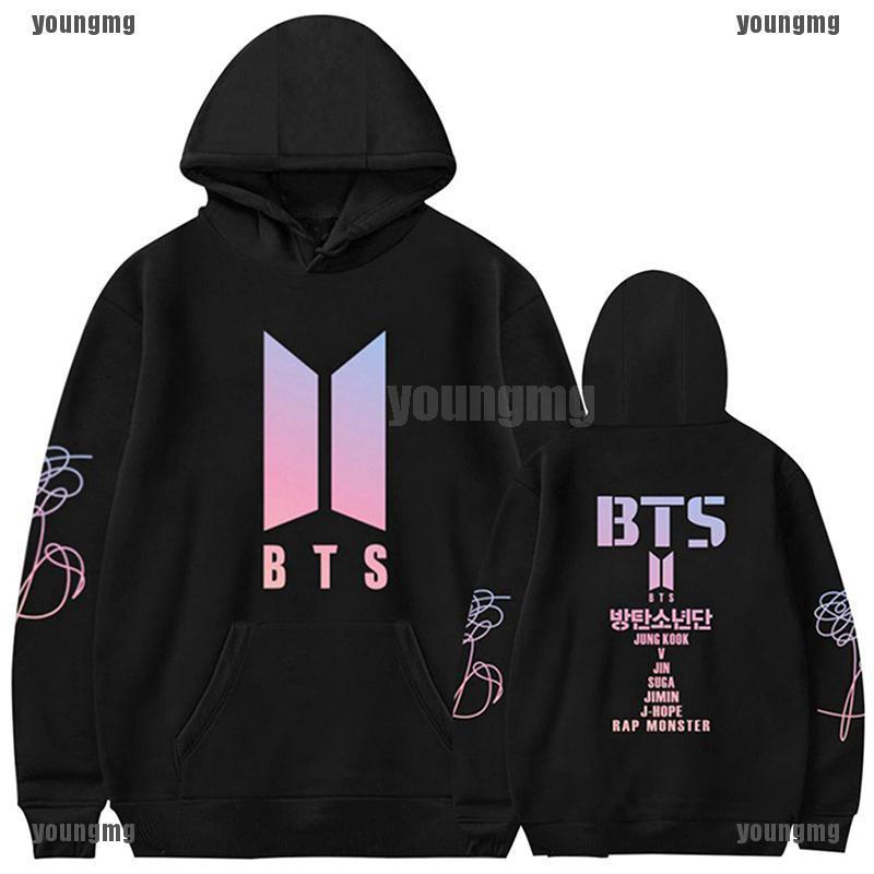 Áo hoodie dài tay thời trang KPOP BTS Bangtan Boys JIMIN V SUGA Rap