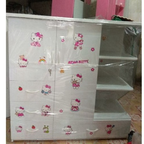 [Chỉ ship HN] Tủ quần áo trẻ em nhựa Đài Loan  kt 125*106 cm inbox để được free ship