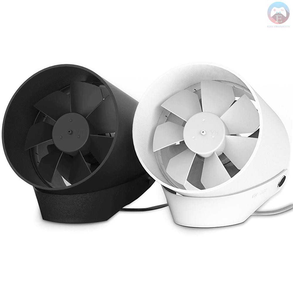 Ê VH Portable Mini Smart USB Fan Dual-motor Electronics Fans Metal Body Flap Low Noise for Power Bank Notebook PC Laptop Computer USB Port Devices From Xiaomi Youpin