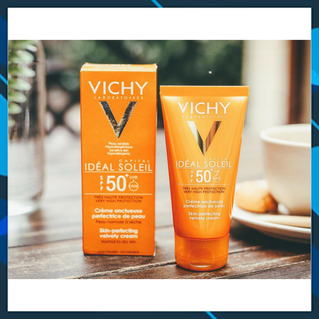 FREESHIP-Kem Chống Nắng Vichy Emusion Ideal Soleil SPF50 Mattifying Face Fluid Dry Touch | BigBuy360 - bigbuy360.vn
