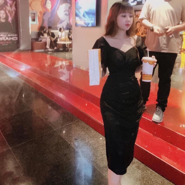 Đầm body phi lụa
