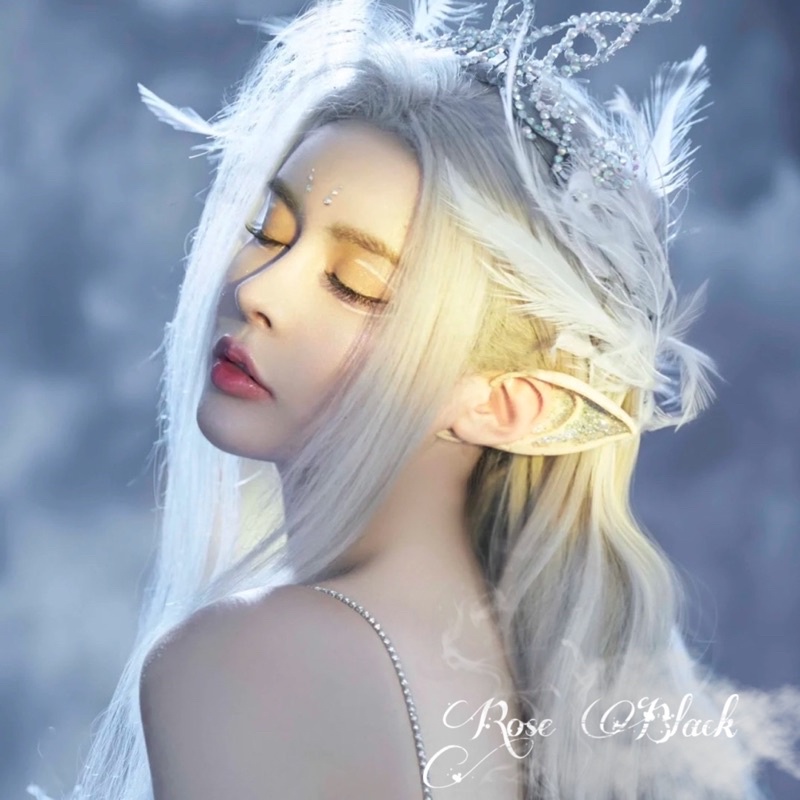 (Loại 1 không rơi kim tuyến) 1 đôi tai giả đính nhũ bling, tai giả phụ kiện cosplay mã U-99