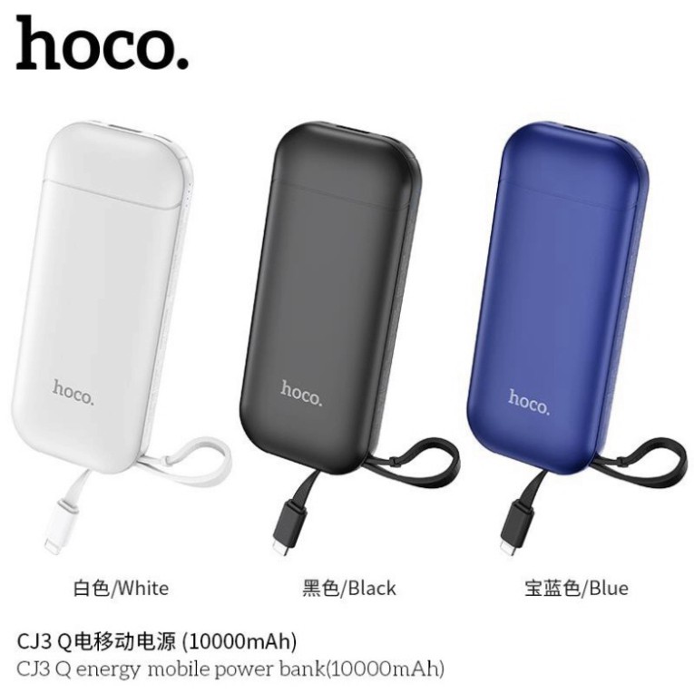 Pin Sạc Dự Phòng Hoco CJ3 -10.000mAh Tích Hợp Cáp Lightning