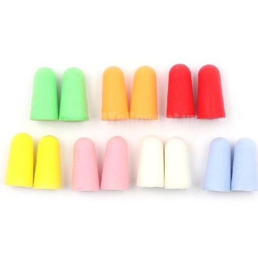 Nút bịt tai chống ồn nhiều màu sắc - Bút bịt chống ù tai trên máy bay Clovershop68