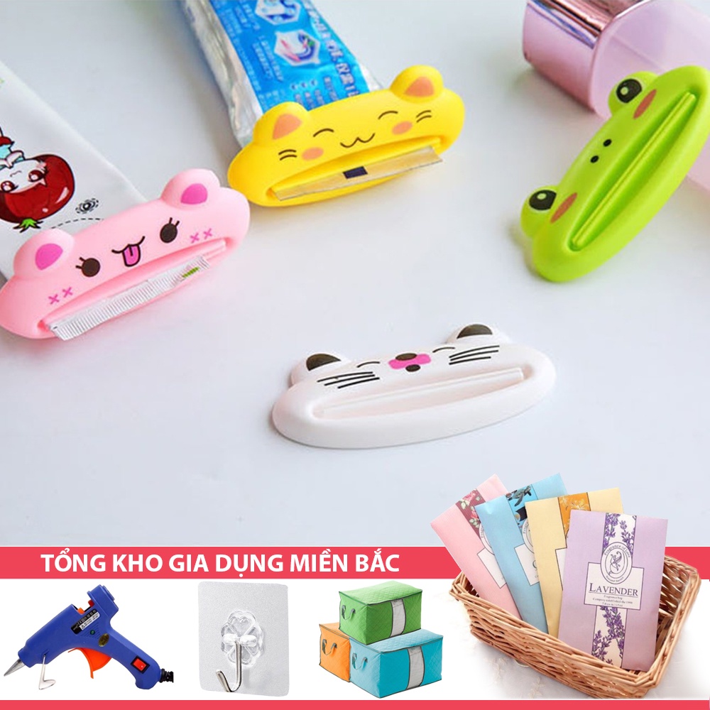 [Tổng Kho Sỉ] Dụng Cụ Ép Lấy Kem Đánh Răng MẶT CƯỜI Con Thú - Kẹp Nặn Tuýp Sữa Rửa Mặt, Kem Dưỡng Da Chống Lãng Phí