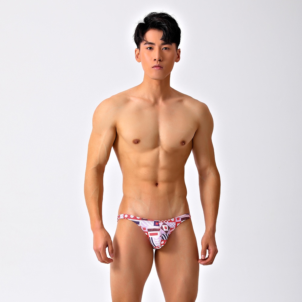 Quần Bơi Lưới Tam Giác Lưng Thấp Không Dây Màu Đen G001 Cho Nam | BigBuy360 - bigbuy360.vn