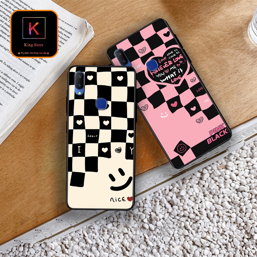 Ốp lưng Vivo V11 - Vivo V11i - Ốp in hình họa tiết caro bền, đẹp