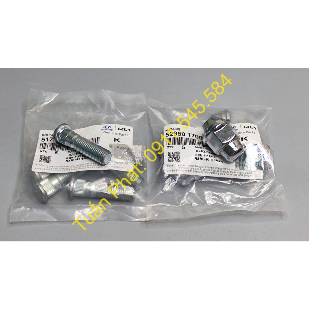 Bu Lông Tắc Kê Xe Kia và Hyundai10 Kia Monring Santafe Accent K3 Cerato, Rio Sorento