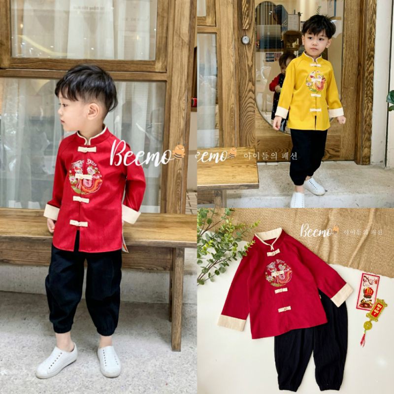 Set HanBok áo dài cách tân Tết bé trai