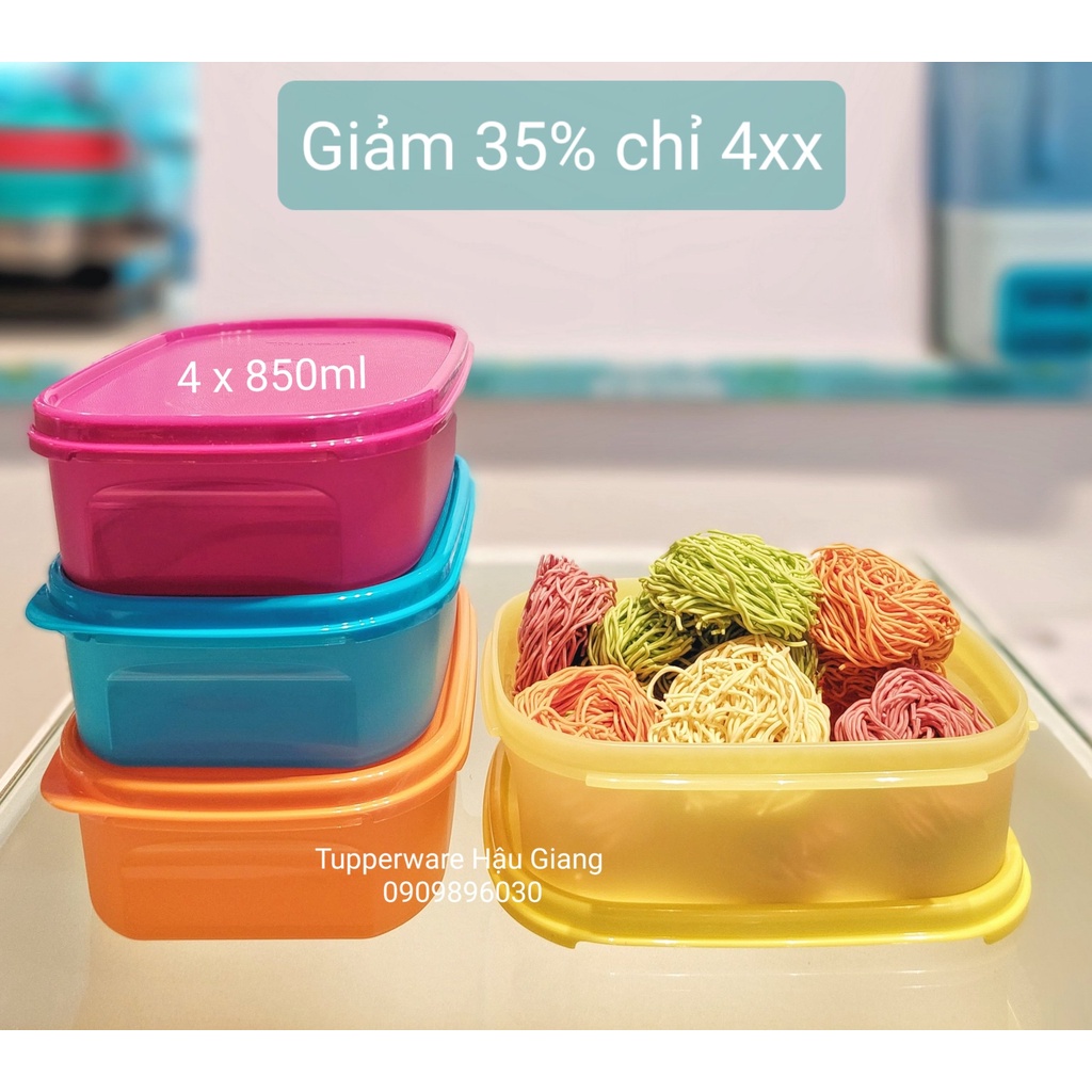 HÀNG CHÍNH HÃNG - Hộp trữ Mát nhiều màu 890ml Tupperware siêu rẻ