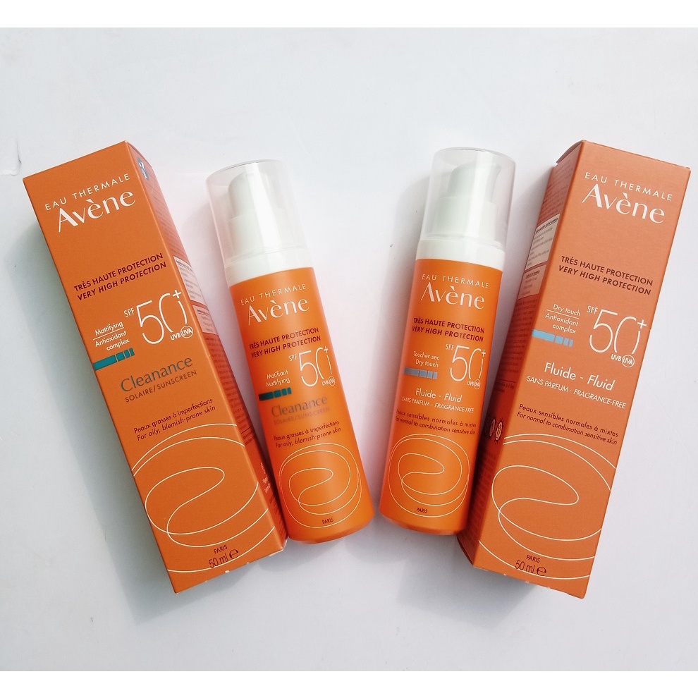 Kem Chống Nắng Avene Dry Touch Fluide SPF50+ 50ml / Avene Mattifying Cleanance SPF50+ 50ml