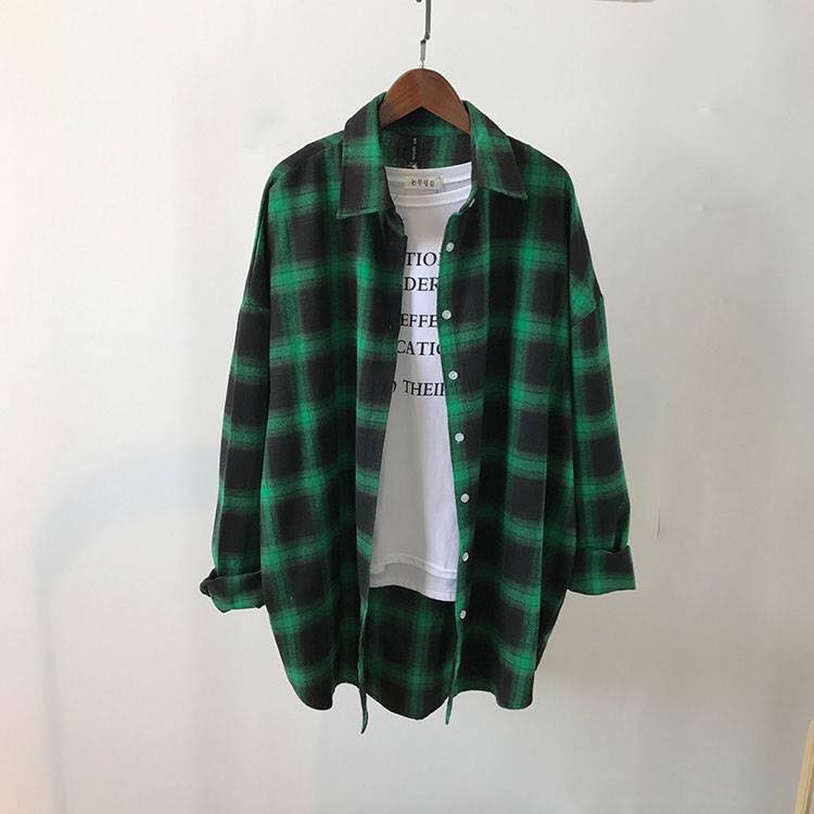 Áo sơ mi Fannel sọc trơn - Flanel sọc nhiều màu - Basic Flannel Unisex Ulzzang siêu sale