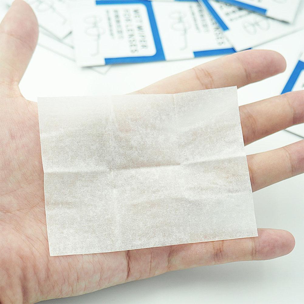 Hộp 100 khăn ướt lau mắt kính A6L0 chống sương mù dùng một lần U9S4