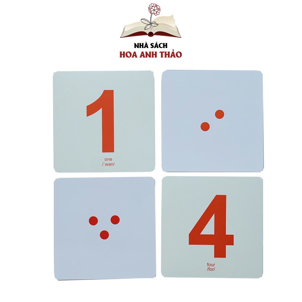 Bộ thẻ Flashcard Dot Card Việt Hà dạy trẻ học toán cho bé từ 3 tháng đến 6 tuổi