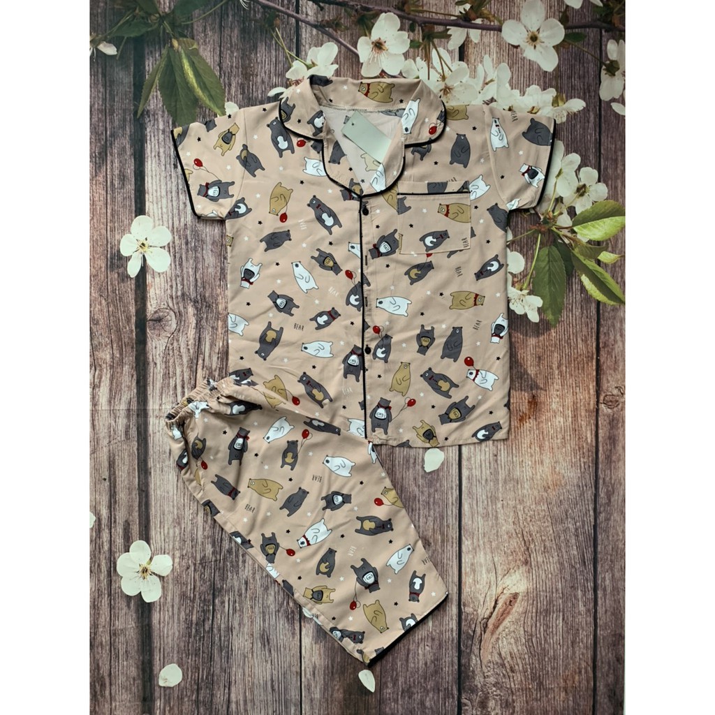 BỘ PIZAMA lửng( lỡ) KATE thái L1 (45-58kg) | BigBuy360 - bigbuy360.vn