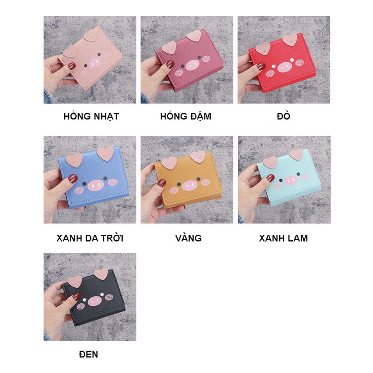 Ví nữ mini dễ thương cầm tay nhỏ gọn giá rẻ đựng tiền Qyana Store VD14