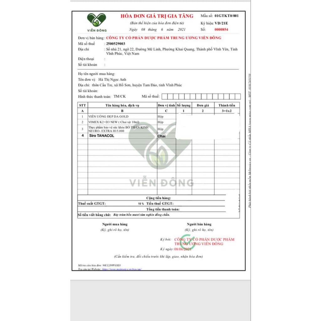 Siro ho dùng được cho trẻ sơ sinh và phụ nữ mang thai - Siro Thảo Mộc TANACOL chai 100ml