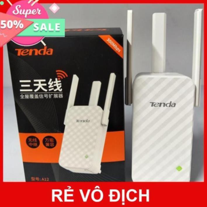 Bộ siêu kích sóng,khuếch đại wifi Tenda 3 ăng ten 300Mbps (cao cấp)