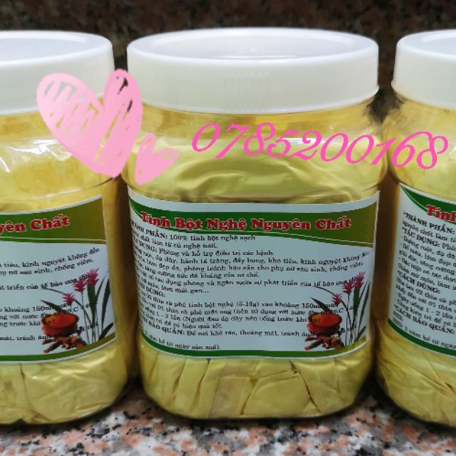 1KG TINH BỘT NGHỆ ĐỎ NGUYÊN CHẤT NHÀ LÀM