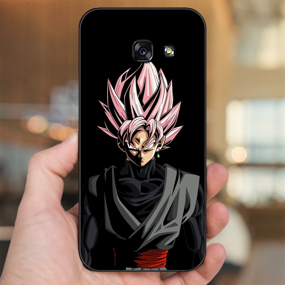 Ốp lưng Samsung A3 2017, A5 2017, A7 2017 viền đen in hình Goku Dragon Ball