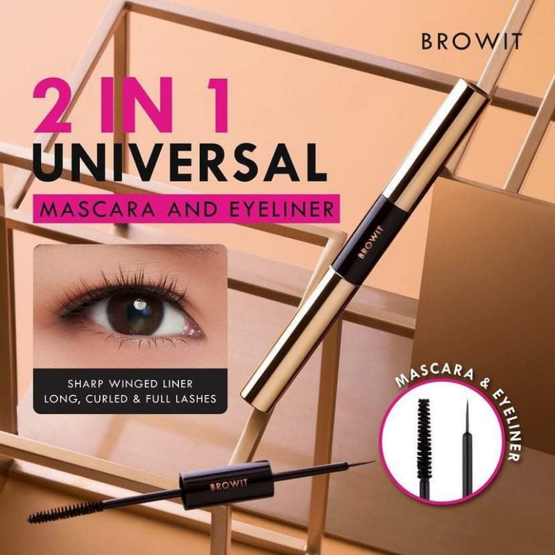 Chuốt mi Mascara Browit Nongchat 2in1 Thái Lan