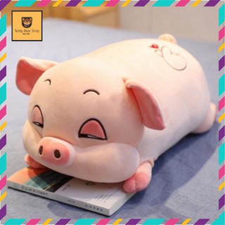 Gấu Bông Heo Mắt Híp Lợn Ngủ Đờ Đẫn Siêu Yêu-Gấu bông heo buồn ngủ heo mắt híp co dãn 4 chiều