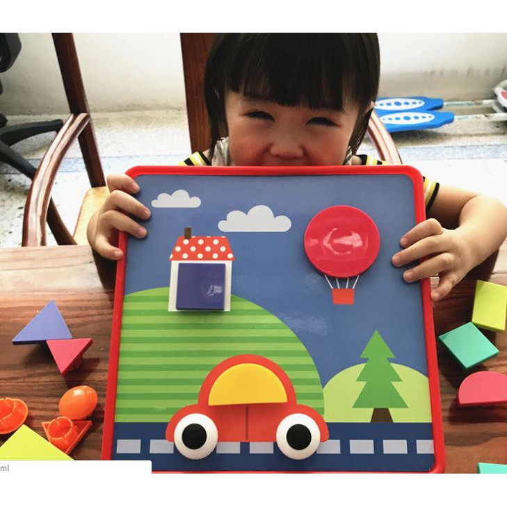 Đồ chơi trí tuệ an toàn cho bé,bộ nút cài rèn luyện tập trung,vận động tinh,nhận biết hình khối cho trẻ em từ 12 tháng