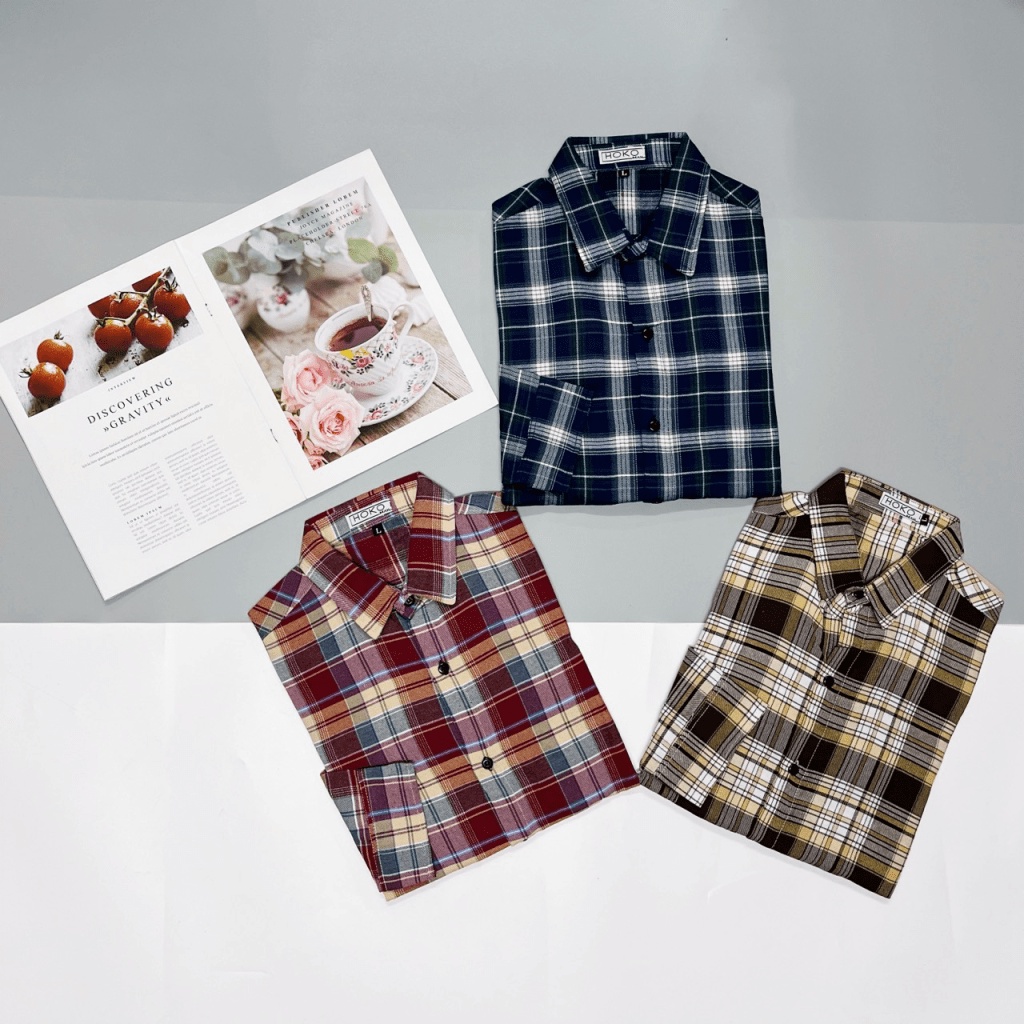 (HCM) ÁO SƠ MI NAM DÀI TAY CARO THỜI TRANG HÀN QUỐC SIÊU HOT , ĐẸP TRAI TÔN DÁNG FORM CHUẨN SIÊU HOT KOKO MI FASHION