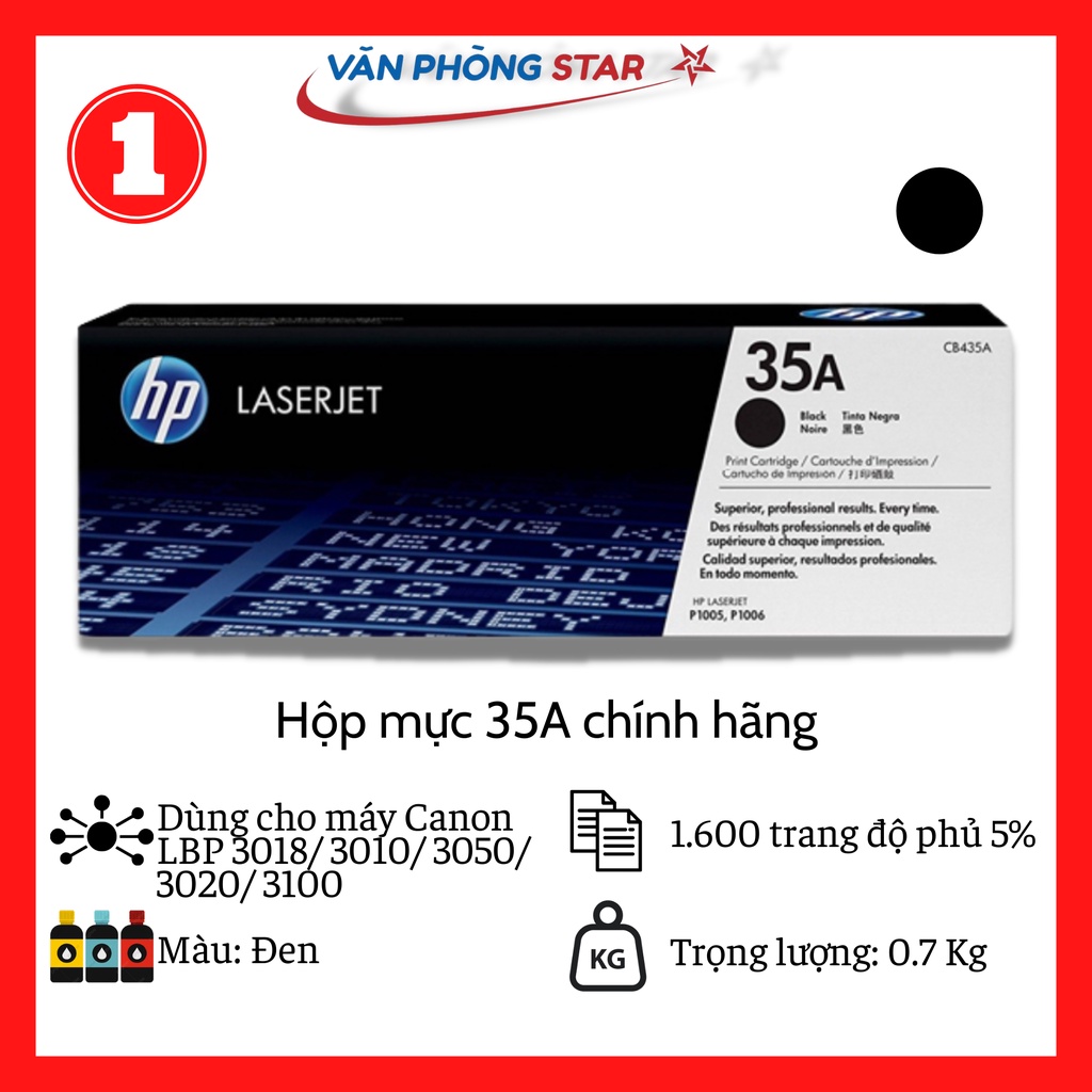 Hộp mực 35A chính hãng HP Laserjet P1005 / HP 1006
