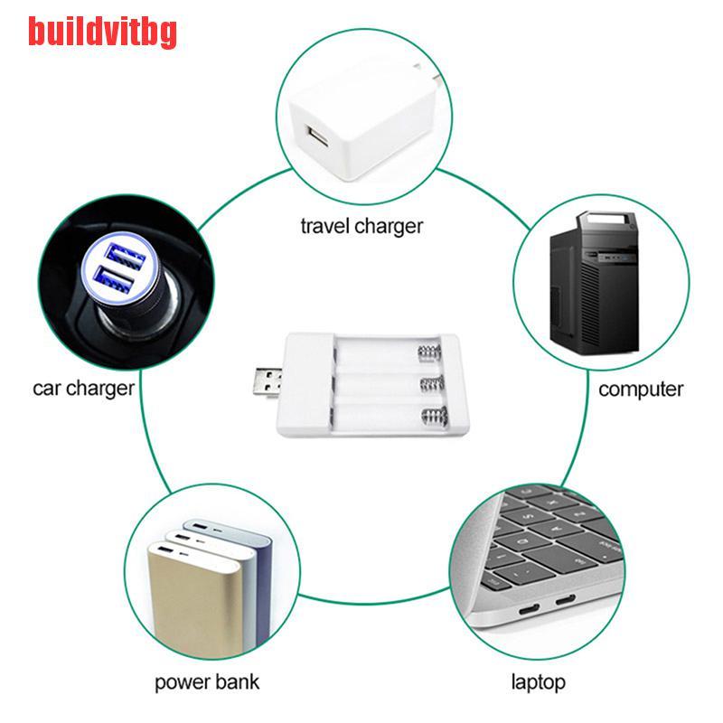 Bộ Sạc Pin AAA / AA 3 Ngăn Tiện Lợi