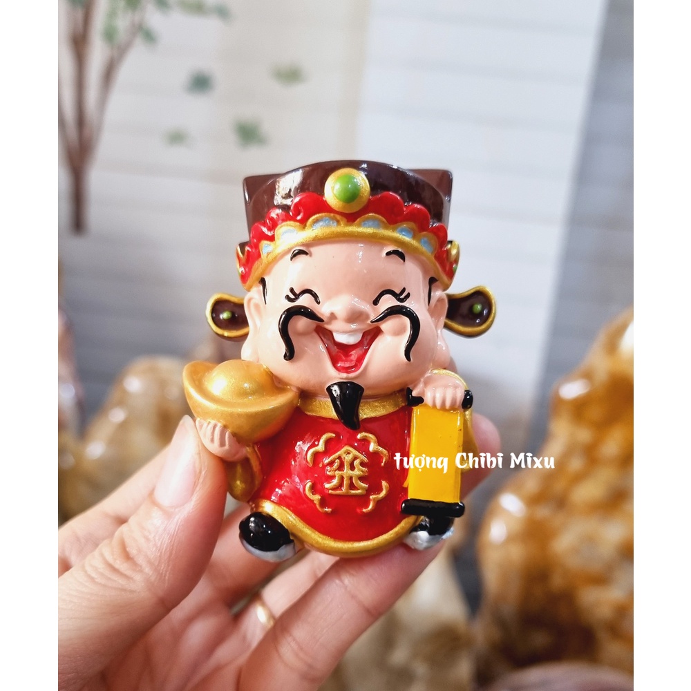 Tượng Thần Tài chibi - Ngũ Hành mệnh Kim 7cm