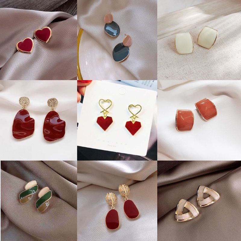 Khuyên Tai Mạ Bạc 925 Kiểu Dáng Độc Đáo Hợp Thời Trang