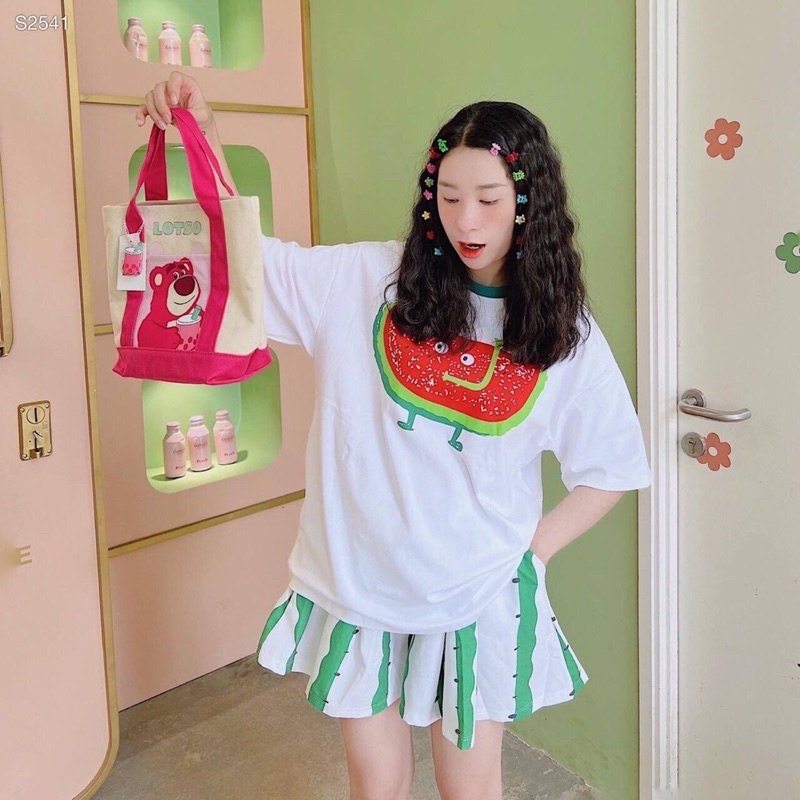 SET ÁO DƯA HẤU KÈM SHORT