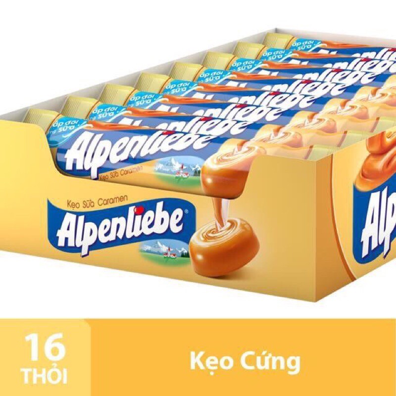 KẸO ALPENLIEPE XOÀI LẮC MUỐI ỚT.CAC LOAI GÓI 16 THỎI