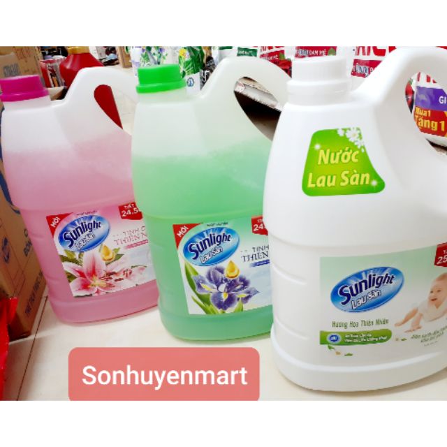 NƯỚC LAU SÀN SUNLIGHT 3.8KG HƯƠNG HOA