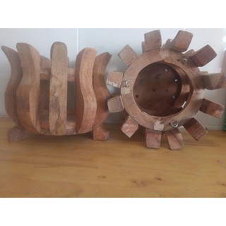 chậu gỗ sen tròn size 20cm