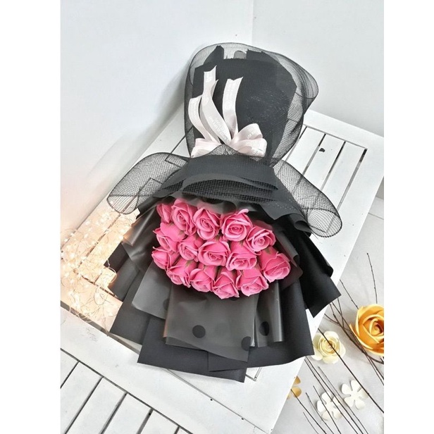 Bó hoa hồng sáp 15 bông