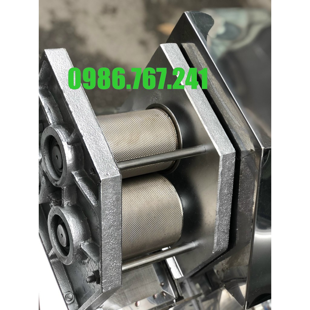 Máy ép nước mía chạy điện dân dụng, moto 1500W, 3 lô quả nhám , ép siêu sạch