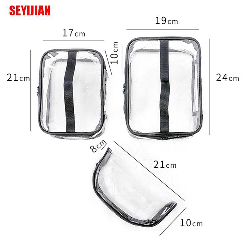 Túi Nhựa Pvc Trong Suốt Đựng Mỹ Phẩm Du Lịch Tiện Dụng