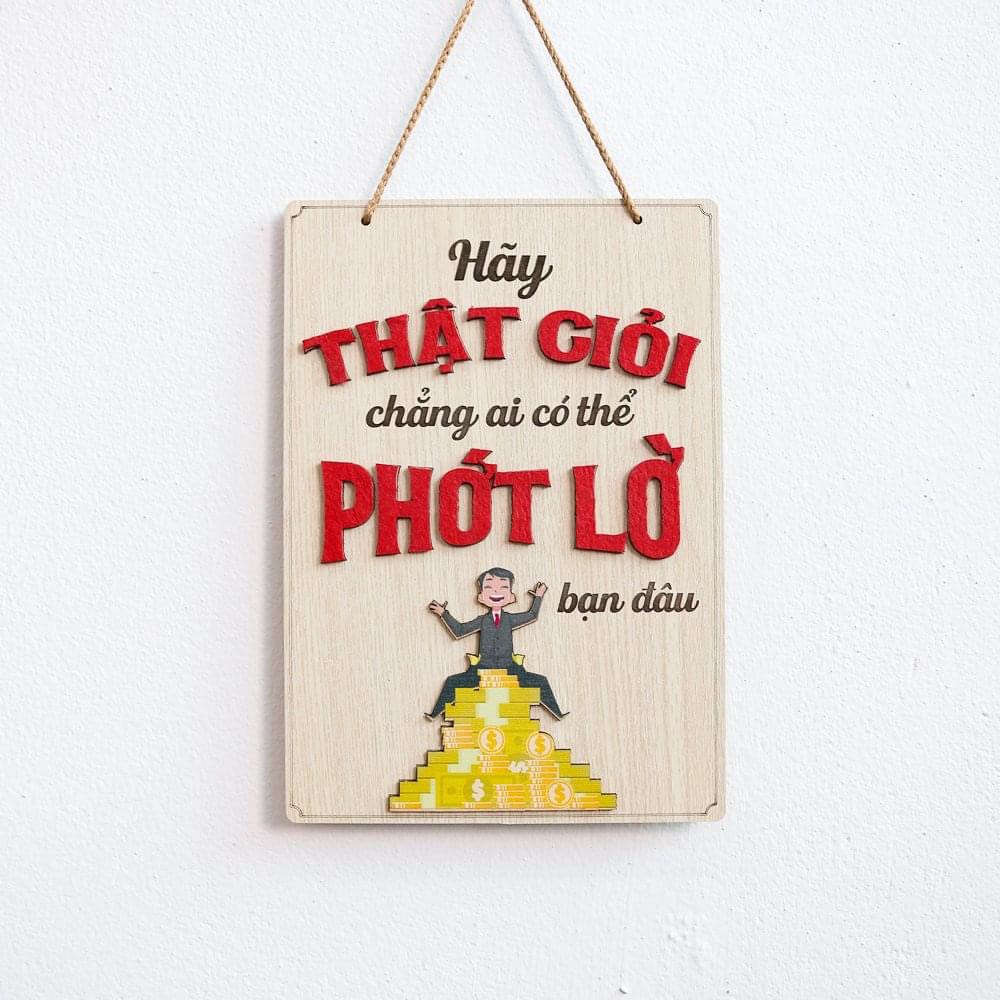 Bảng gỗ Những câu nói tạo động lực: Phớt lờ, Tiến lên - Thụt lùi, Hành động .