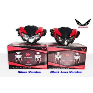 Đầu đèn exciter 2019 gắn lên exciter 2016. Chính hãng Motorart Full bộ lên xe gắn như zin k chế cháo. Led tăng sáng sẵn