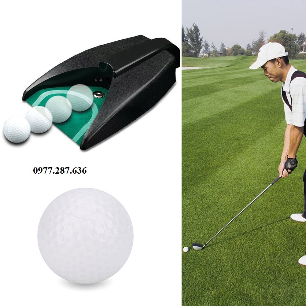 Máy trả bóng golf tự động dùng trong luyện tập tai nhà ngoài trời di dộng