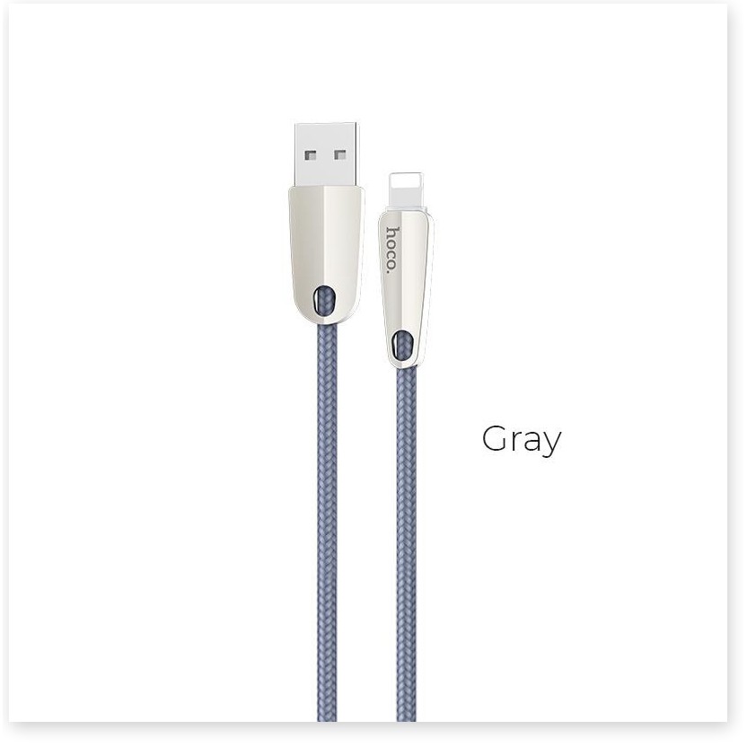 Cáp sạc Micro USB Hoco U35 sạc nhanh tự ngắt sạc khi đầy pin, sạc nhanh 2.4A Max dài 200cm chống chai pin - MrPhukien